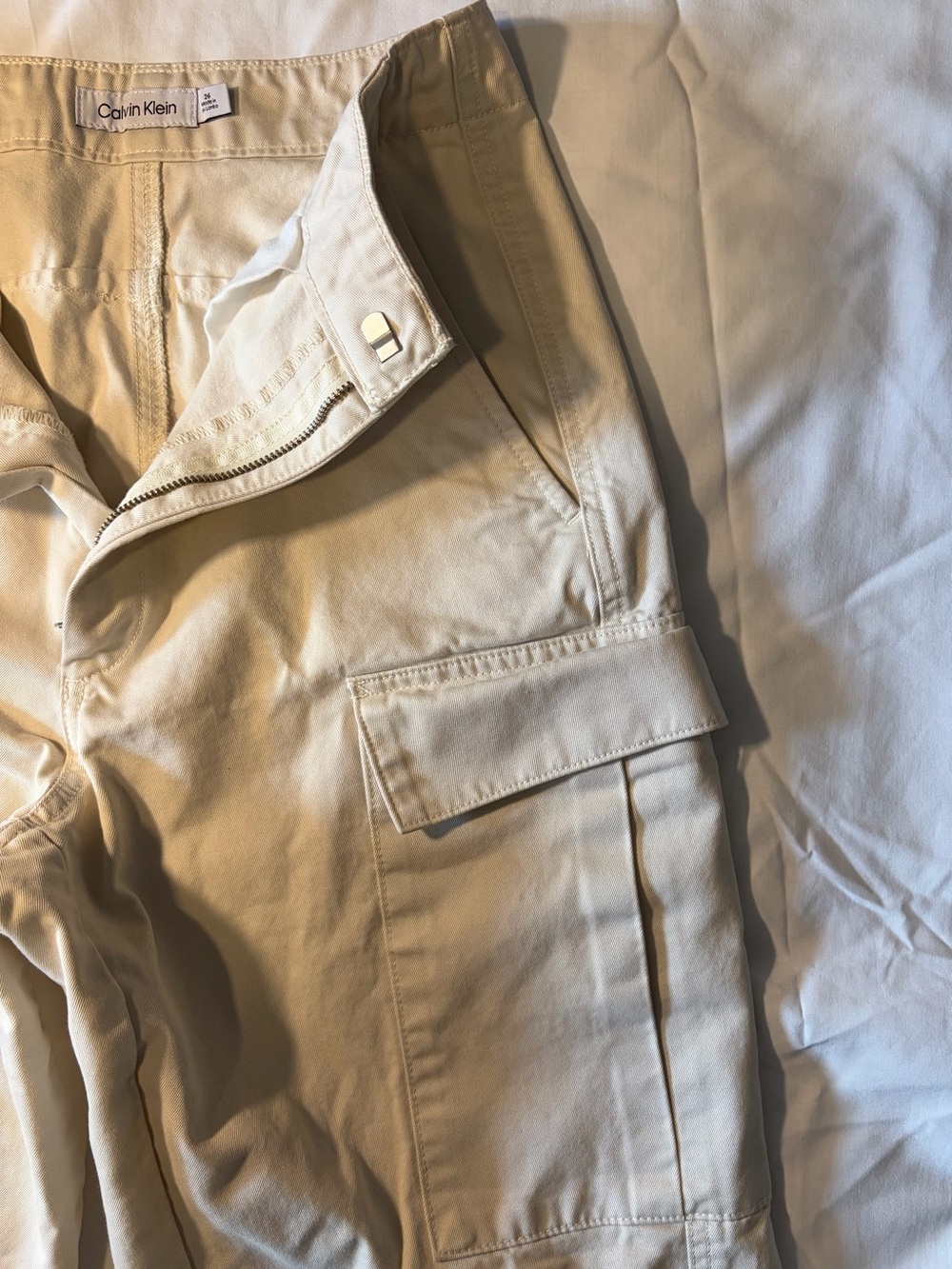 Calvin Klein Women’s Beige Cargo Pants